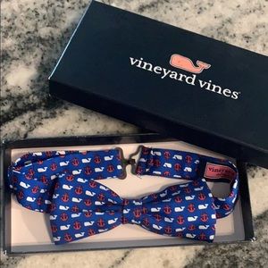 Vineyard Vines Boys whales & anchors bow tie